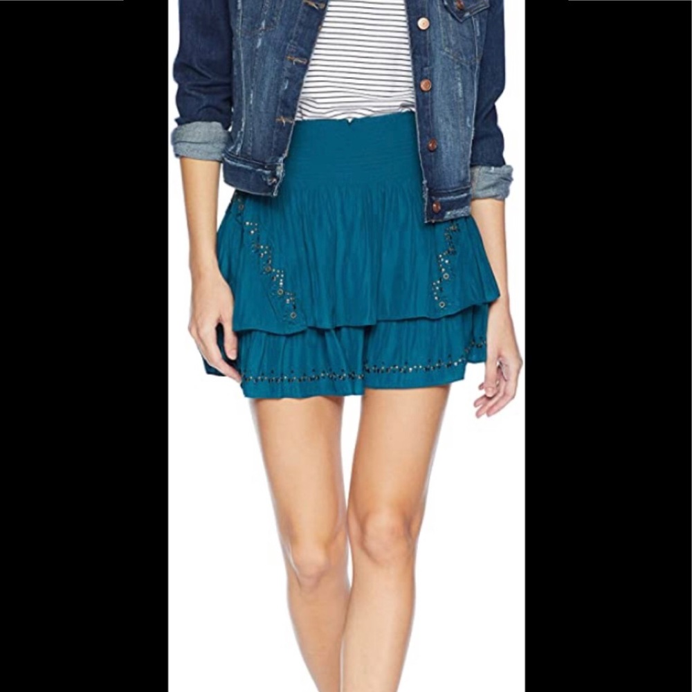 NWT ramy brook Adelaide skirt. Jewel blue